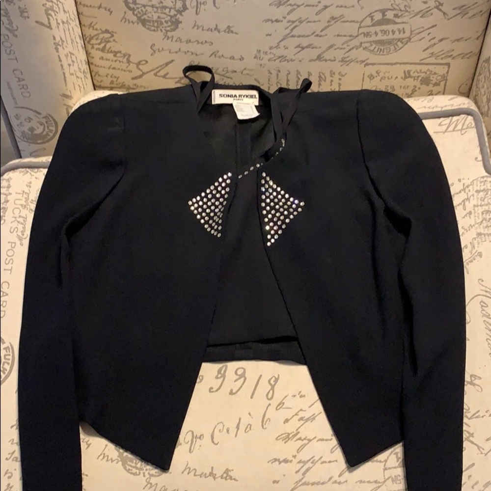 Sonia Rykiel Paris suit. 80s shoulder pads!!